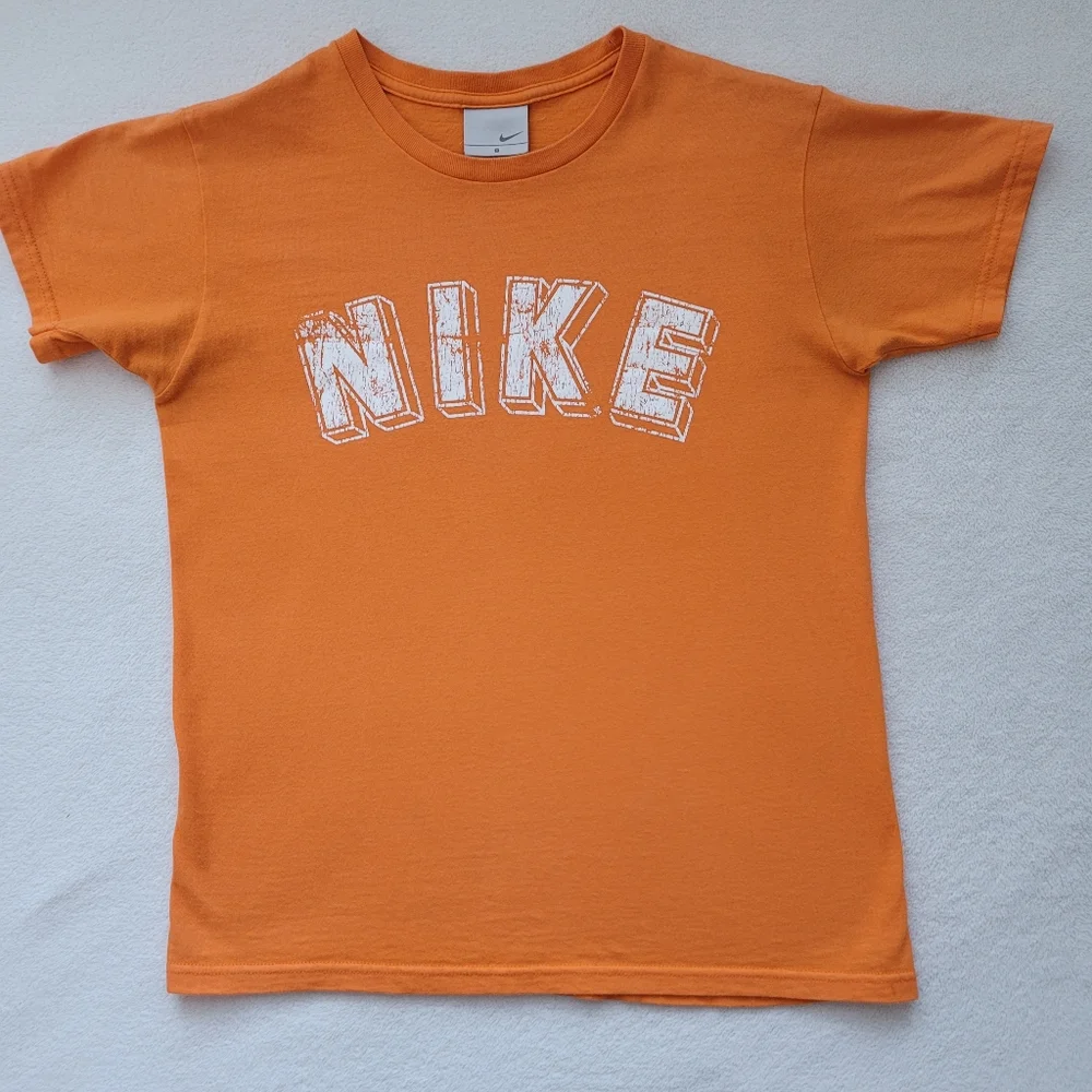 NIKE | Orange Unisex T-shirt | Ladies Small